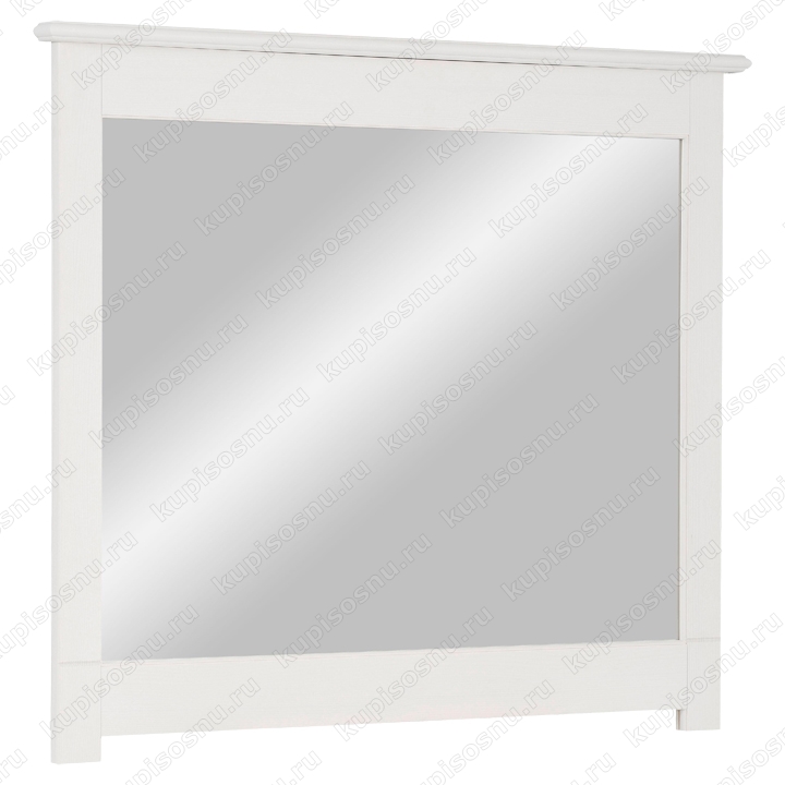 Зеркало навесное Рауна-100 (белый воск) Зеркало навесное Рауна-100 (белый воск)